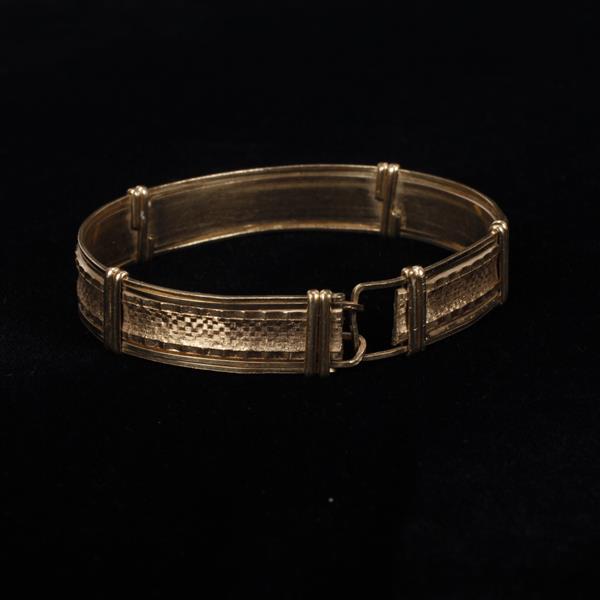 Appraisal: Victorian Gold Filled Gilt Bangle Bracelet inner width widest point