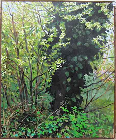 Appraisal: BRUCE ANTHONY ACRYLIC LANDSCAPE PAINTING ON CANVAS ''April '' x