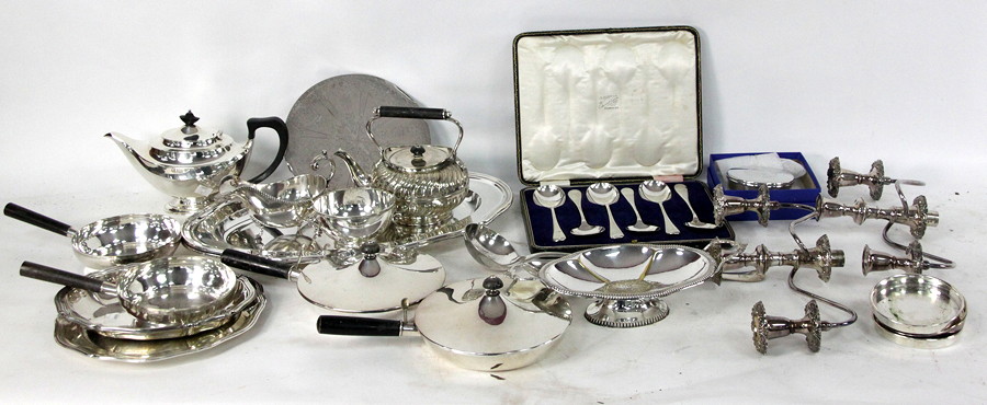 Appraisal: Sundry silver plated items