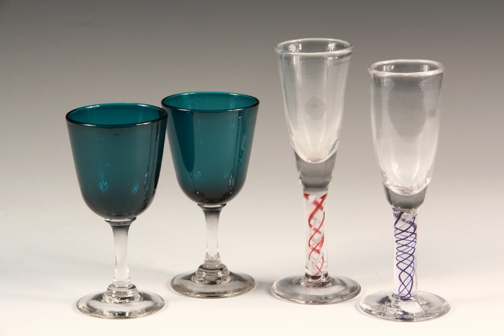 Appraisal: PCS TH C STEMWARE - All handblown including Pair of