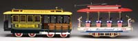 Appraisal: LOT OF TWO CONTEMPORARY STANDARD GAUGE MCCOY TROLLEYS Open trolley