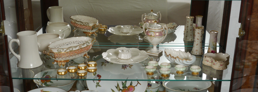 Appraisal: PIECE AMERICAN BELLEEK COLLECTION An assembled collection to include centerpiece