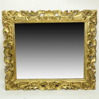 Appraisal: th Century Italian Neoclassical Giltwood Mirror Wear to finish on