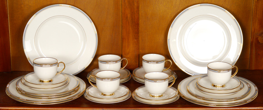 Appraisal: LENOX ''MCKINLEY'' FINE CHINA pieces to include each of dinner