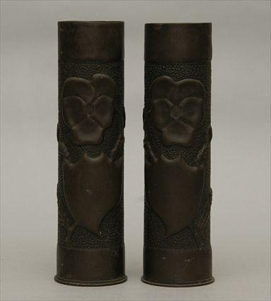 Appraisal: Pair of Bronze Vases