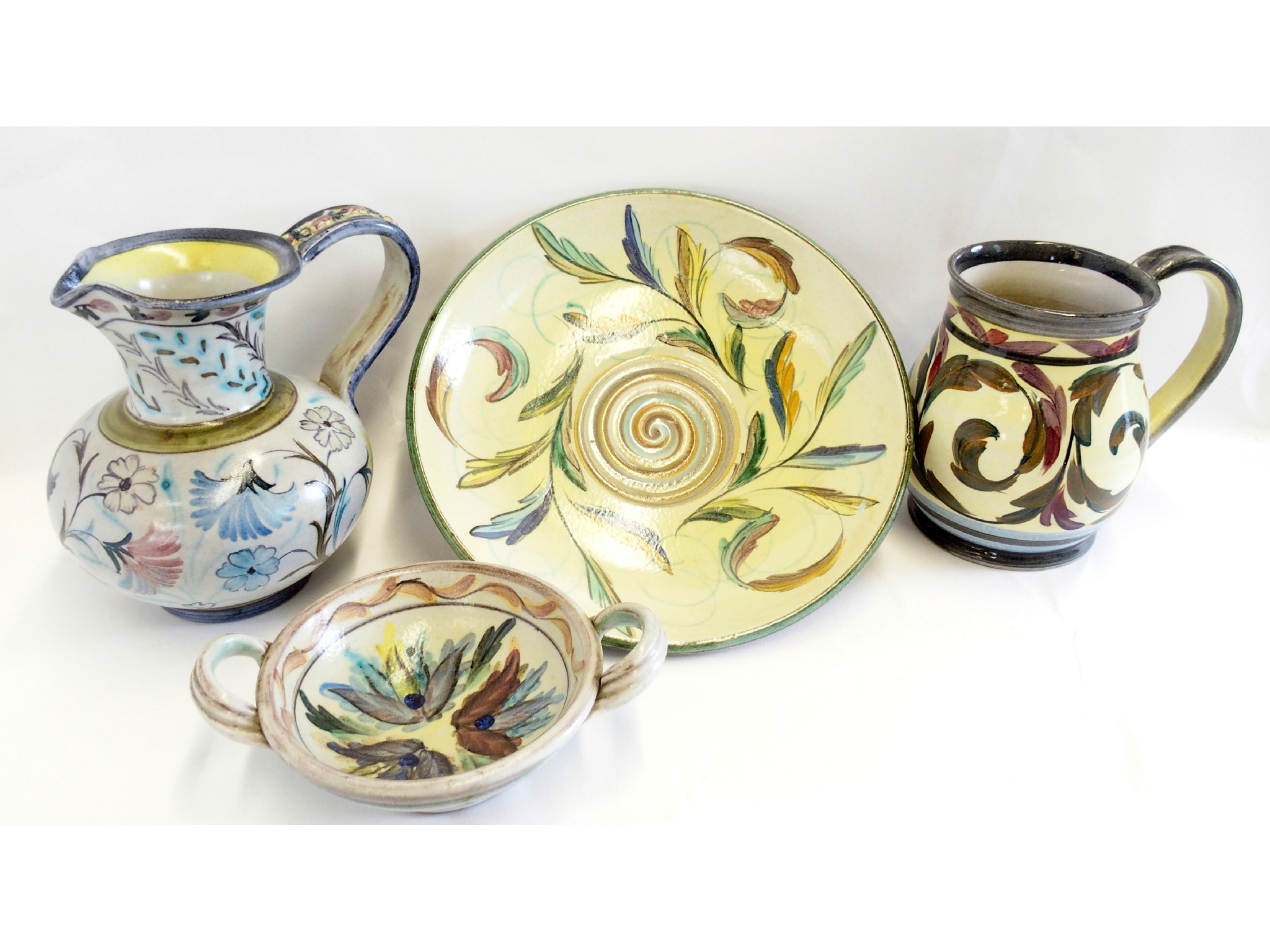 Appraisal: Four Glyn Colledge for Denby pottery articles comprising two jugs