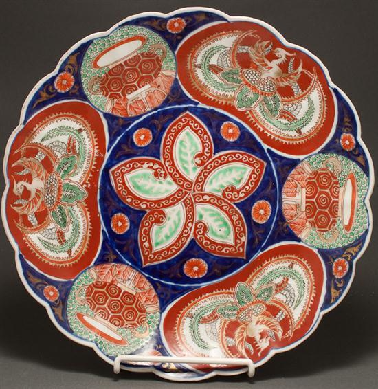 Appraisal: Japanese Imari porcelain charger fourth quarter- th century in Diam