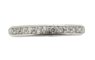 Appraisal: A diamond full circle eternity ring Set with circular cut