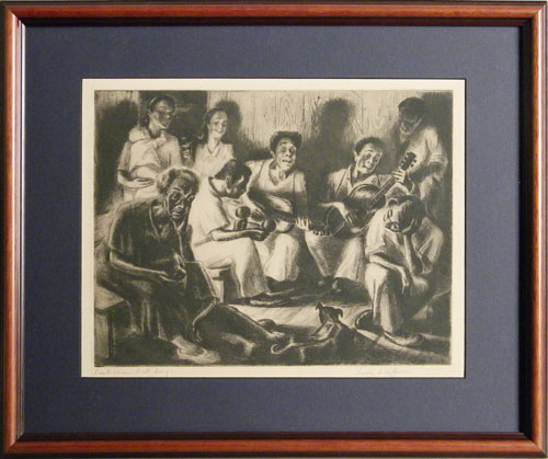 Appraisal: Irwin Hoffman American - pencil signed lithograph titled Puerto Rican