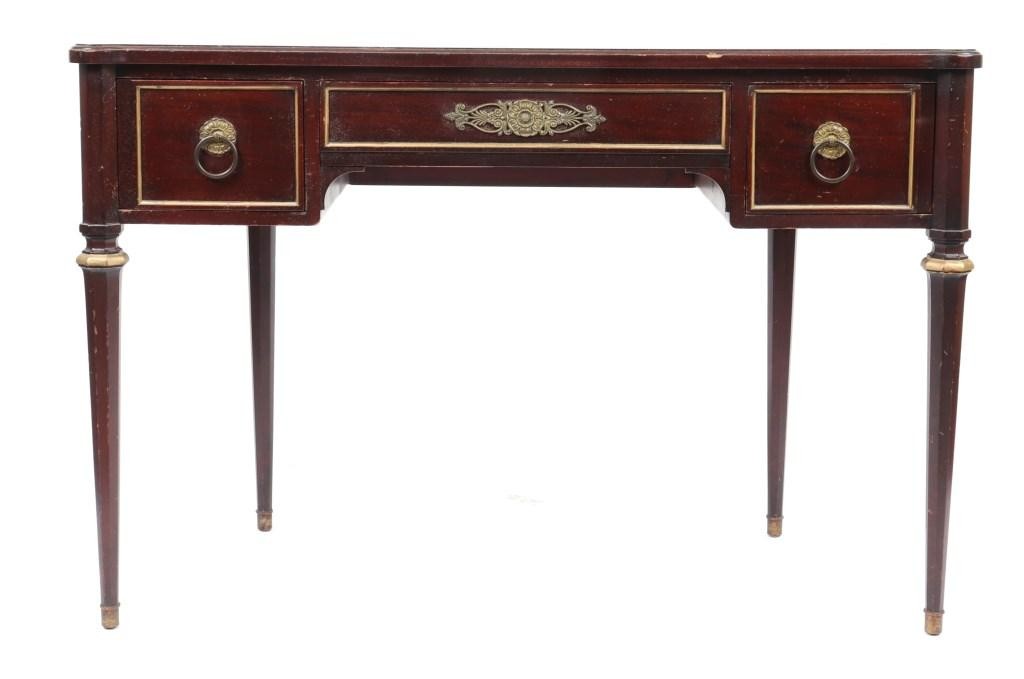 Appraisal: FRENCH EMPIRE STYLE WRITING DESK French Empire style writing desk