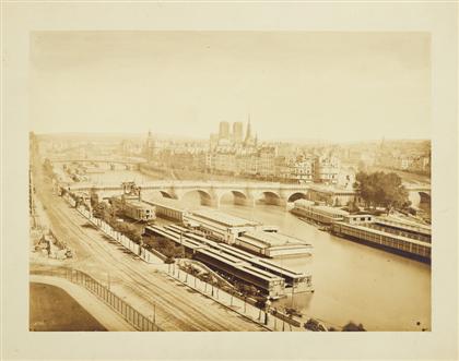 Appraisal: piece Original Photograph Baldus Edouard-Denis View of Paris from The