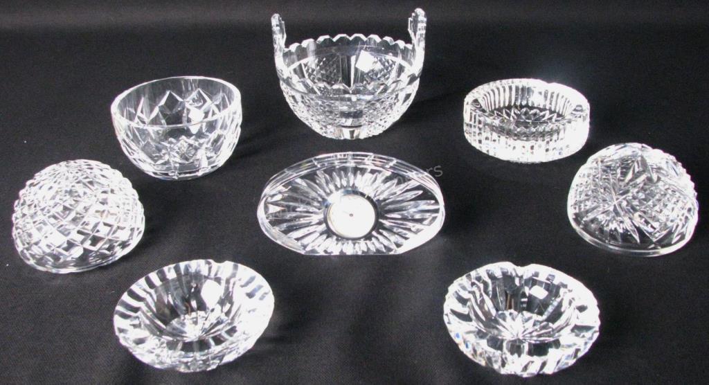 Appraisal: Group of Assorted Waterford Crystal eight total including two dome