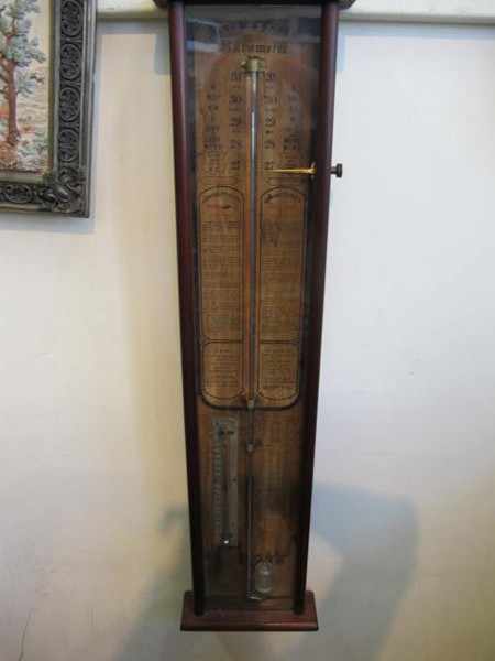 Appraisal: TH CENTURY ADMIRAL FITZROY MERCURY BAROMETER