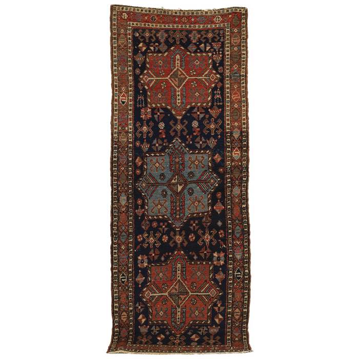 Appraisal: Northwest Persian Karaja runner c - stylized floral design with