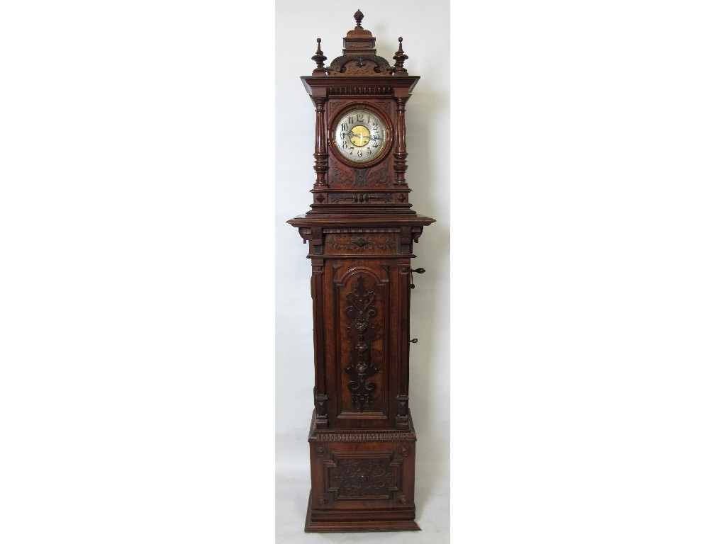 Appraisal: A late th Century mahogany clock symphonium the clock case