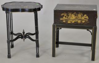 Appraisal: Two piece lot to include a chinoiserie lap desk on