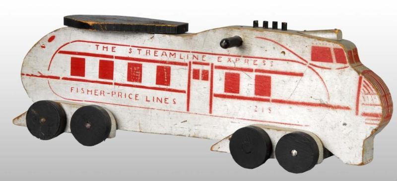 Appraisal: Fisher Price No Streamline Express Toy Description American Circa Written