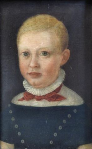 Appraisal: th Century Oil on Canvas Portrait of a Young BoyIn