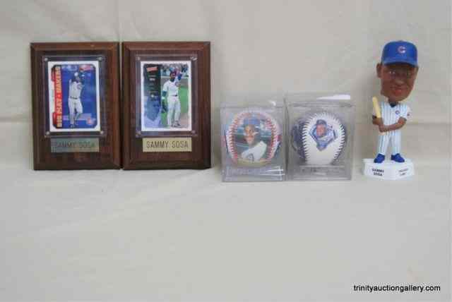 Appraisal: Sammy Sosa BB Cards Baseballs Bobble HeadThis is for Major