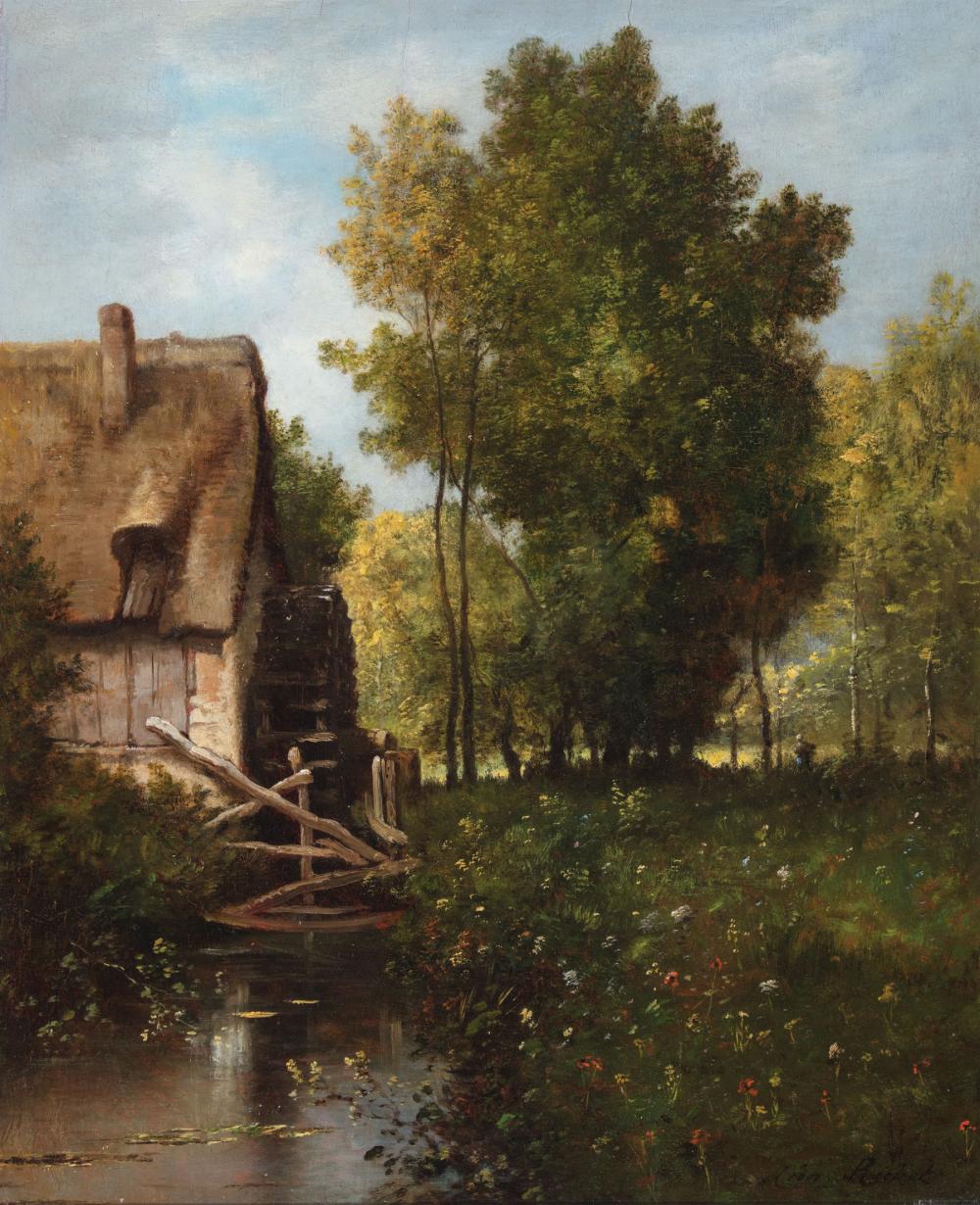 Appraisal: L on Richet French - The Mill Stream oil on