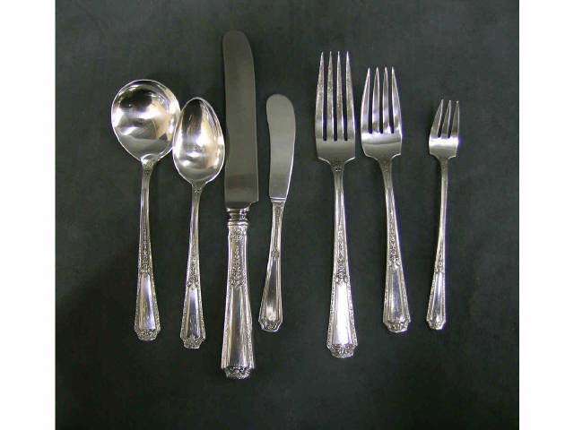 Appraisal: piece set of Towle sterling flatware Louis XIV pattern monogram