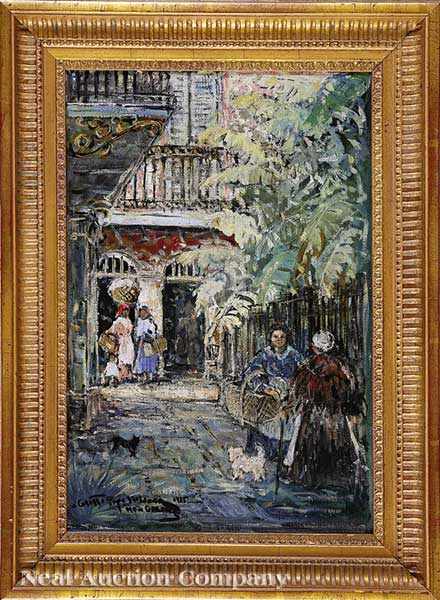 Appraisal: Colette Pope Heldner Louisiana - Orleans Alley Vieux Carr New