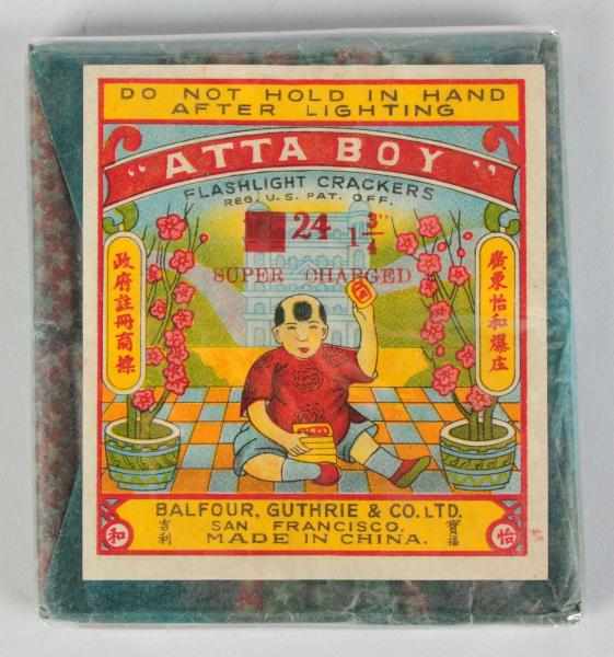 Appraisal: Atta Boy -Pack Firecrackers Class Balfour Guthrie Co San Francisco