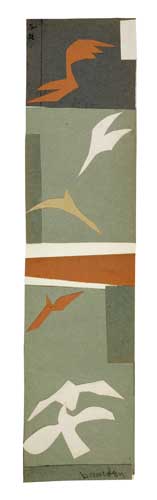 Appraisal: ROMARE BEARDEN - Two early untitled collages Both various colored