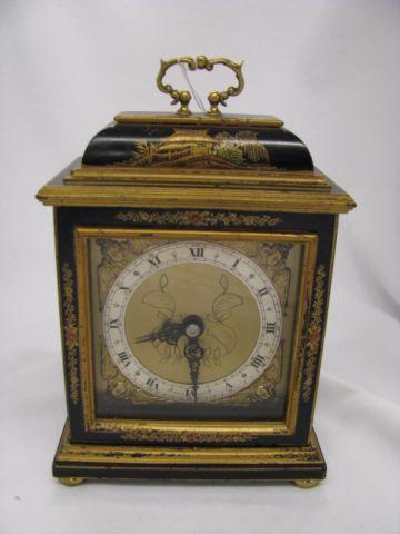 Appraisal: English Bracket Clock Chinese style case with oriental designs