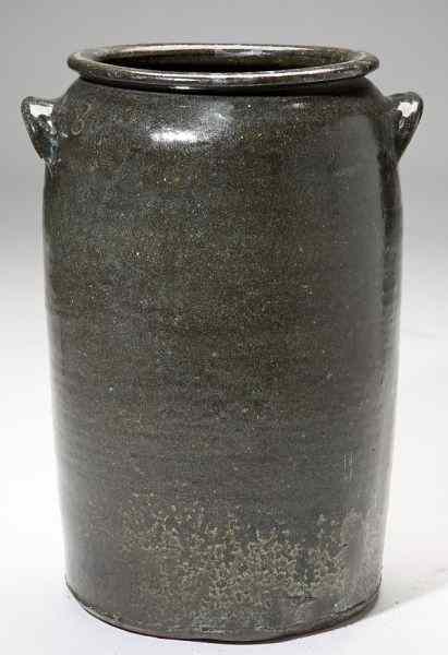 Appraisal: NC Pottery Eight Gallon Storage CrockWestern NC origin th century