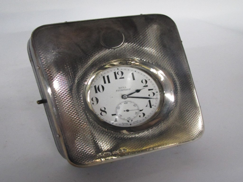 Appraisal: Goliath pocket watch Bull Bradford in a silver travel case