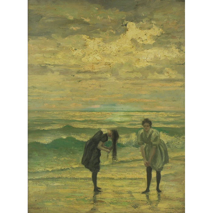 Appraisal: James C Magee American - The Bathers oil on canvas