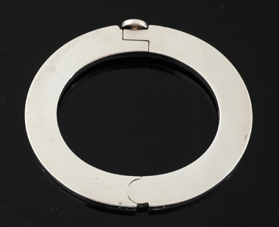 Appraisal: A silver bangle by Georg Jensen Designed by Andreas Mikkelsen