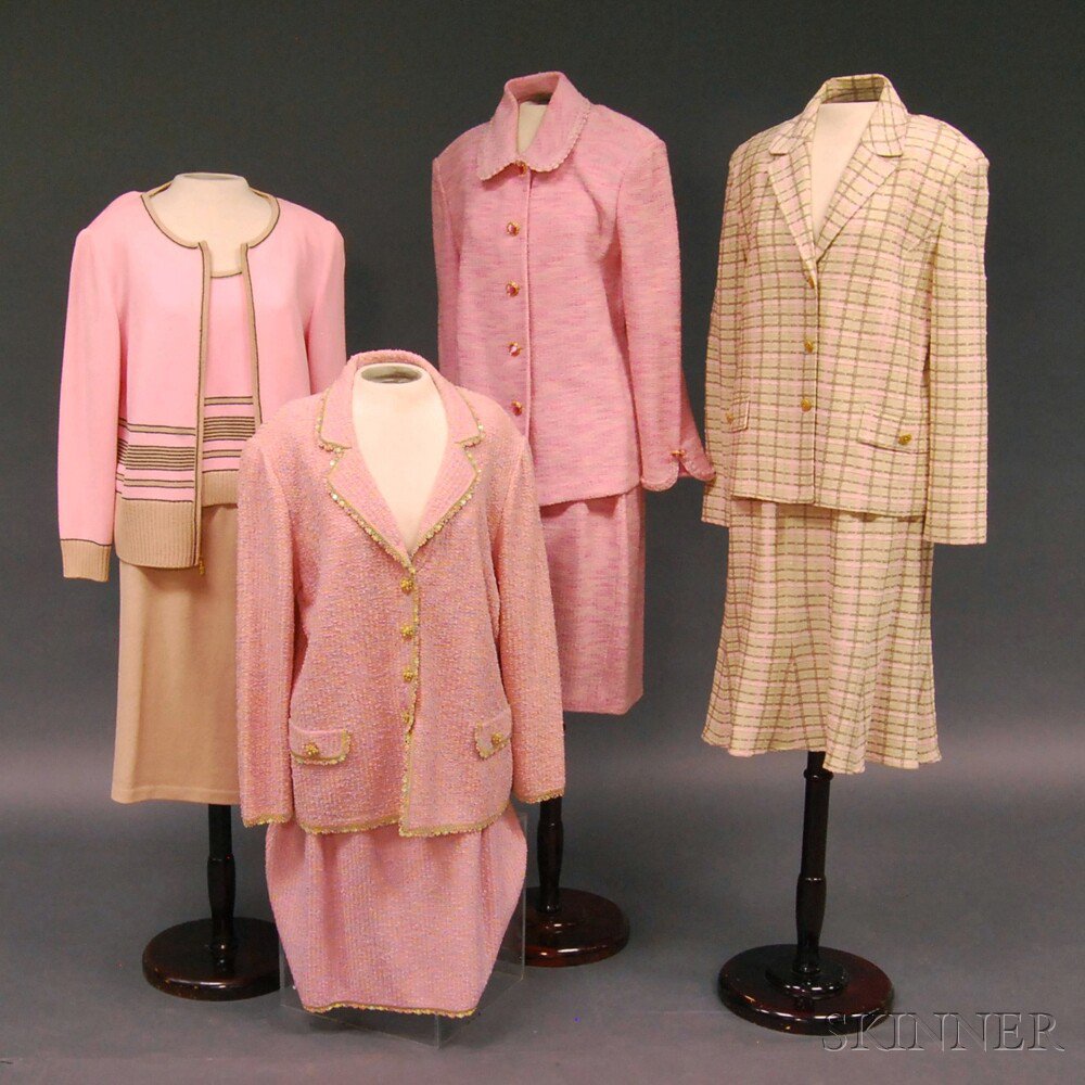 Appraisal: Four Escada and St John Knit Wool Lady's Suits and