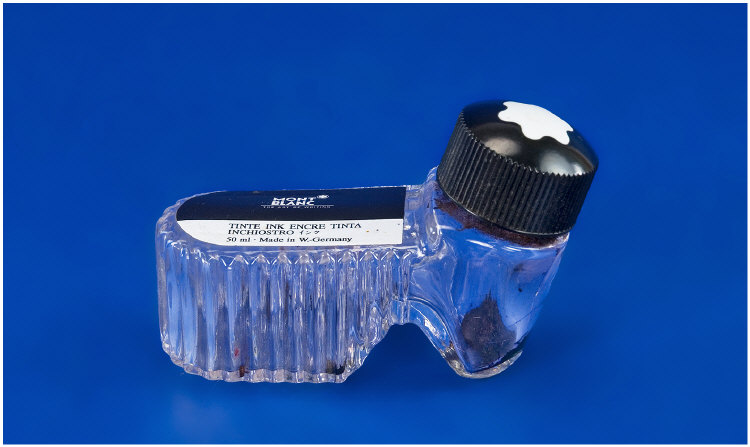 Appraisal: Mont Blanc Ink Bottle In the form of a shoe