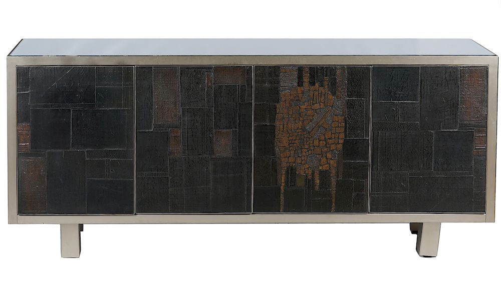 Appraisal: Pia Manu Brutalist Style Sideboard Belgium designer Pia Manu sideboard