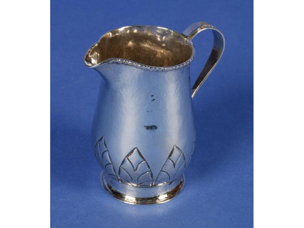 Appraisal: F K SHELDON A MILK JUG of baluster form with