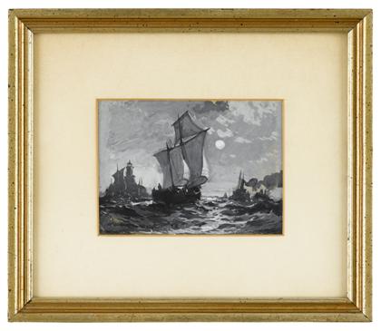 Appraisal: Julian Oliver Davidson - two marine scenes