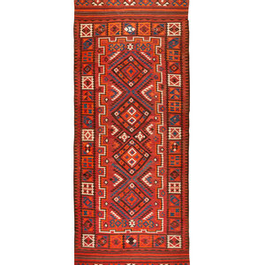 Appraisal: An Afghan Kilim Rug x inches Property from a Colorado