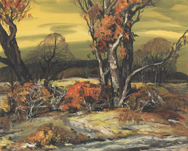 Appraisal: CARL FREDERICK GAERTNER AMERICAN - x image size Autumn in