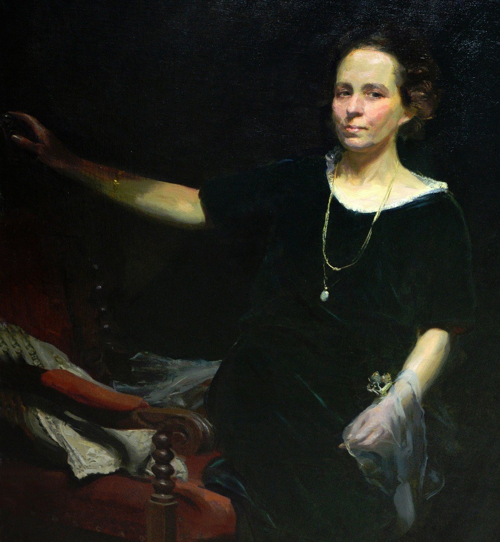 Appraisal: Douglas Stannus Gray - Portrait of Miss Gray oil on