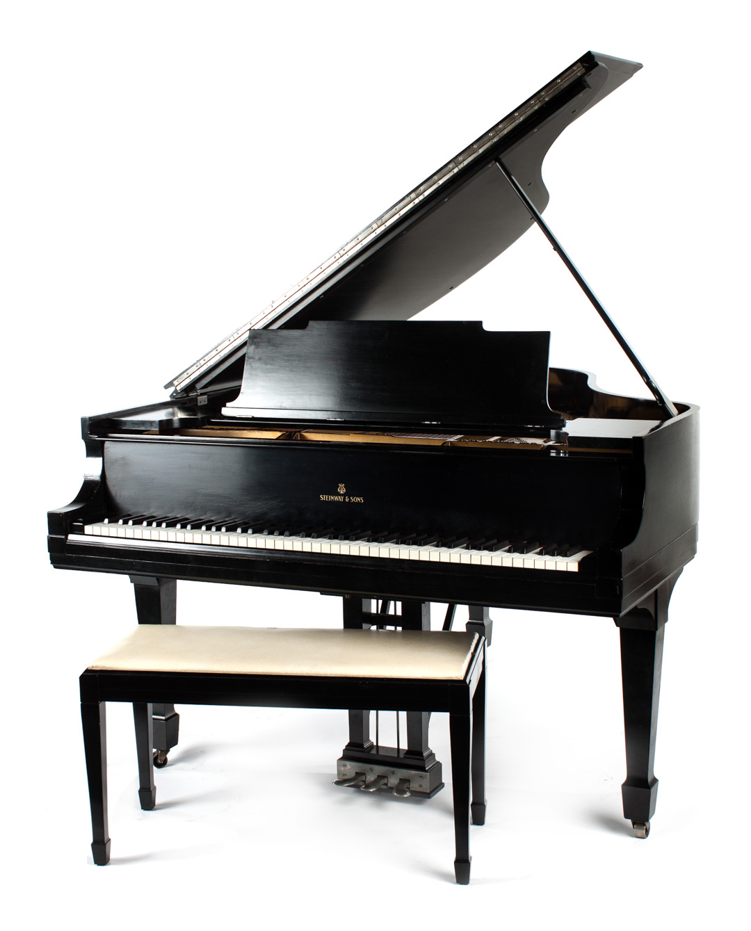 Appraisal: Steinway Sons grand piano Model M produced serial number ebonized