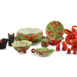 Appraisal: A Collection of Royal Bayreuth Lobster Table Wares comprising a