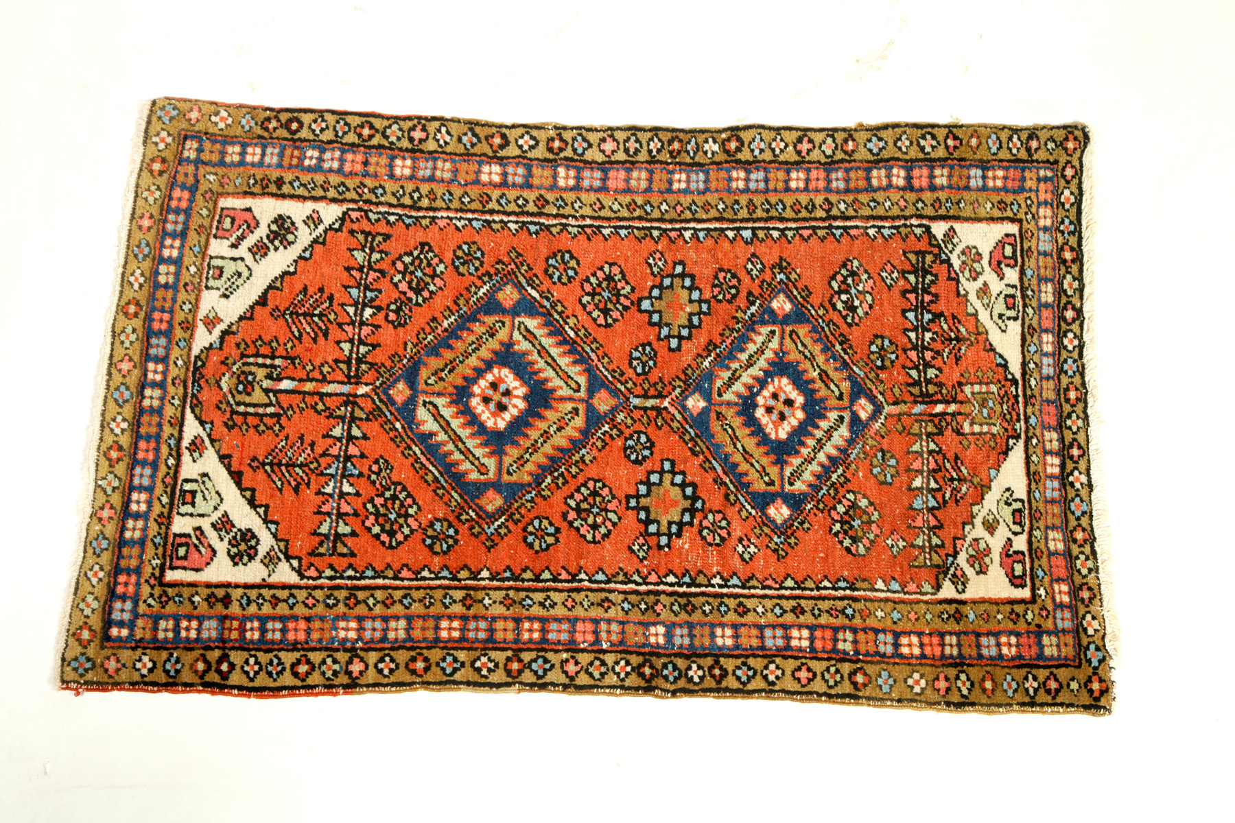 Appraisal: ORIENTAL RUG Ca Karaja with a brick red ground '