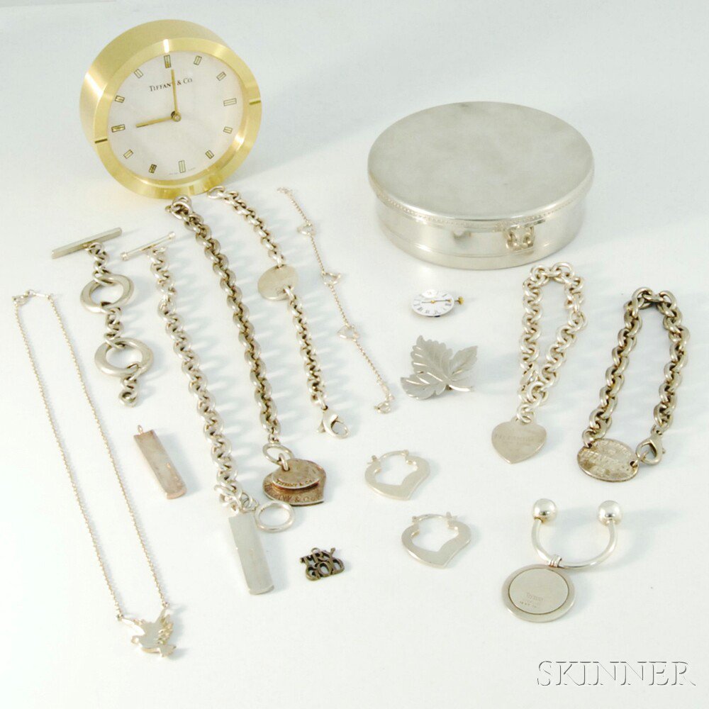 Appraisal: Group of Tiffany Co Sterling Silver and Other Accessories including