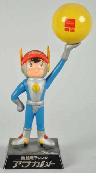 Appraisal: Plastic Vinyl Toshiba Spaceman Statue Description s Advertising Toshiba Electronics