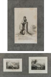 Appraisal: A GROUP OF THREE PRINTS DEPICTING THE TROITSKAYA LAVRA AND