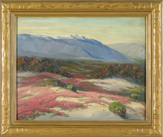 Appraisal: MARY EDITH COX MAISON OIL ON MASONITE California desert landscape