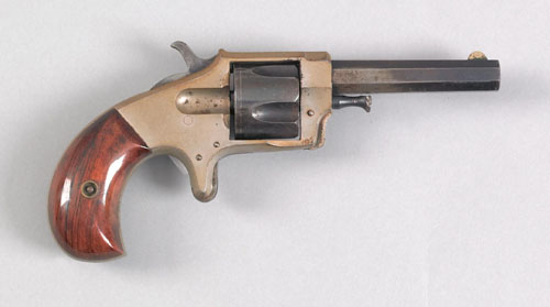 Appraisal: Spur trigger five shot revolver caliber octagonal barrel