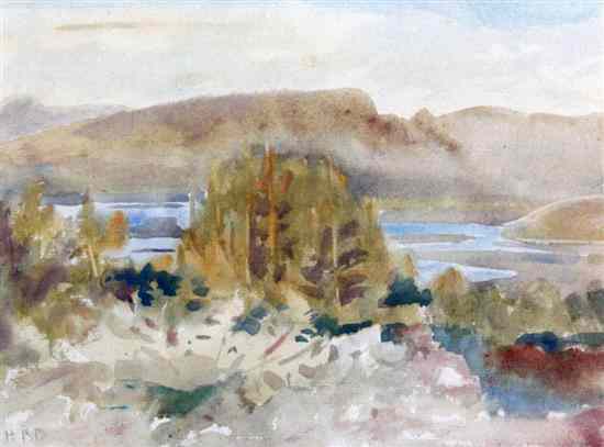 Appraisal: Hercules Brabazon Brabazon - watercolour River Tagus near Toledo Spain